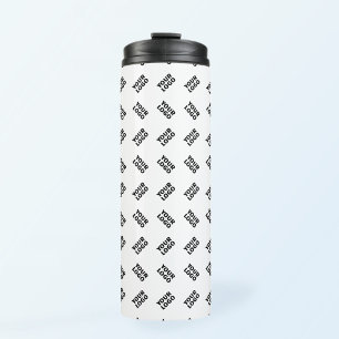 Bouteilles Isothermes Votre logo Motif répétitif alterné simple