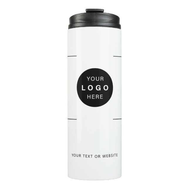 Bouteilles Isothermes Votre logo simple entreprise moderne (Devant)