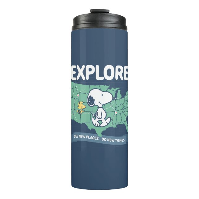 Bouteilles Isothermes Voyage sur route | Explorez les cacahuètes (Devant)