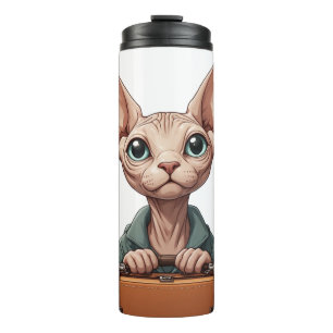 Bouteilles Isothermes Voyageur Chat Mignon – Cadeau pour les Amoureux de