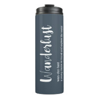 Wanderlust définition blanc gris bleu couleur
