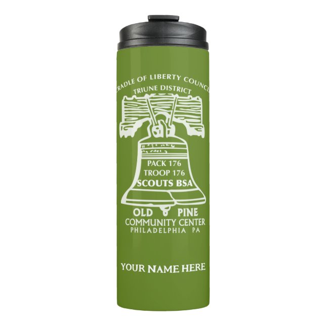 Bouteilles Isothermes Water Bottle - Olive Green (Personalized) (Devant)