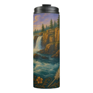 Bouteilles Isothermes Waterfall Mountain Morning Sunrise