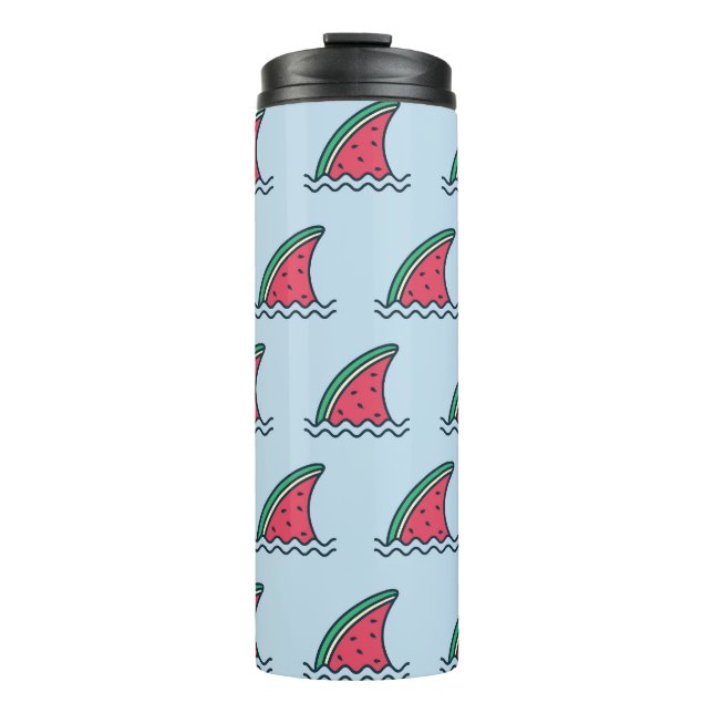 Bouteilles Isothermes Watermelon shark : design motif vague. (Devant)