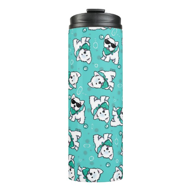 Bouteilles Isothermes Westies Cutieface KiniArt (Devant)