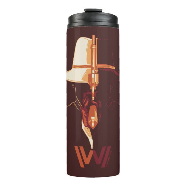 Bouteilles Isothermes Westworld | Casquette blanc Casquette noir scintil (Devant)
