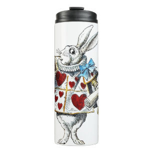 Bouteilles Isothermes White Rabbit Alice Wonderland Hearts