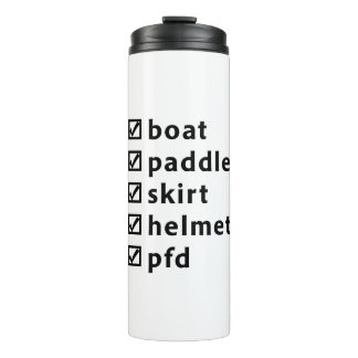 Bouteilles Isothermes Whitewater Kayaking Checklist Gift for Kayaker