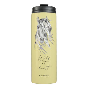 Bouteilles Isothermes Wild at Heart Nom personnalisé Jaune