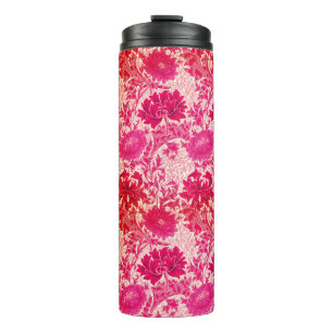 Bouteilles Isothermes William Morris Chrysanthemums, Fuchsia Pink