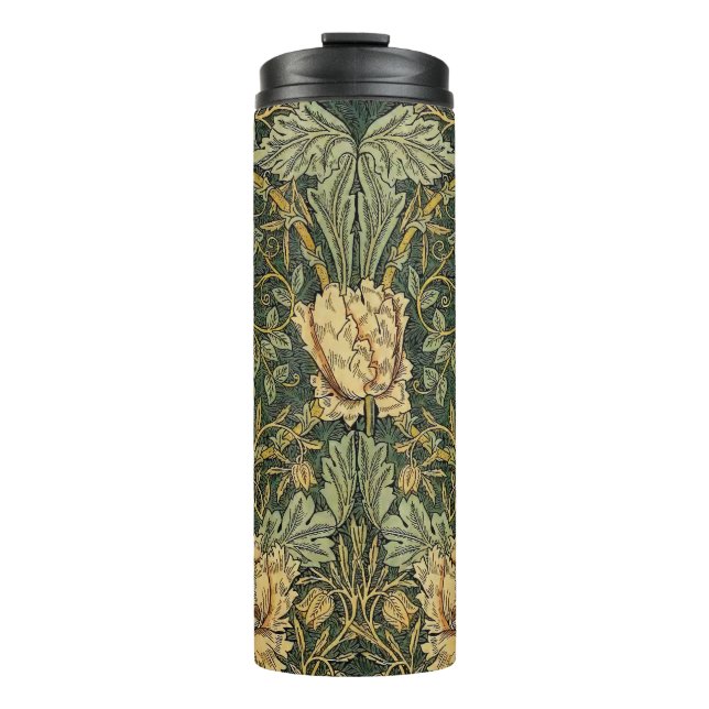 Bouteilles Isothermes William Morris Honeysuckle Vert Floral (Devant)