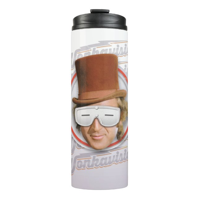 Bouteilles Isothermes Willy Wonka dans les lunettes de Wonkavision (Devant)