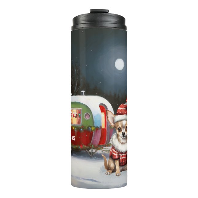 Bouteilles Isothermes Winter Chihuahua Caravan Christmas Adventure (Devant)