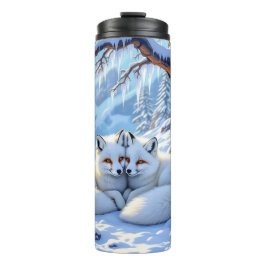 Bouteilles Isothermes Winter Foxes on a Snowy Winter Day