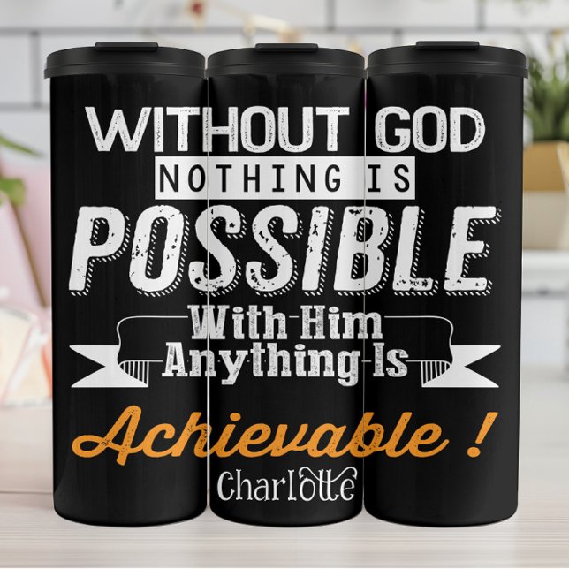Bouteilles Isothermes Without God Nothing Is Possible (Créateur téléchargé)
