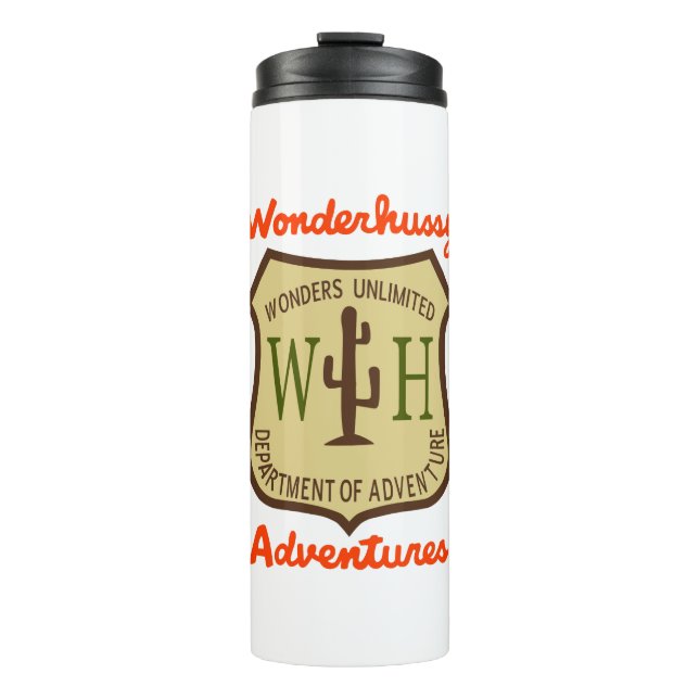 Bouteilles Isothermes Wonderhussy Adventures Insigne officiel du désert (Devant)