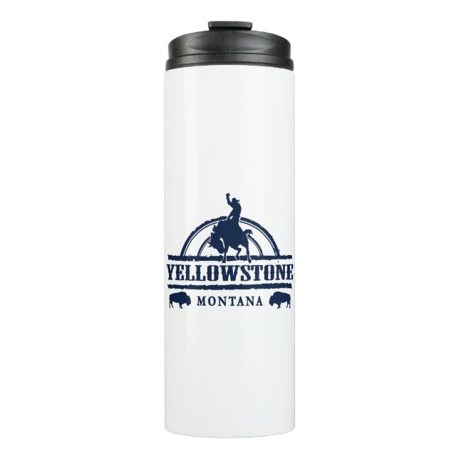 Bouteilles Isothermes Yellowstone Montana Rodeo Cowboy (Devant)