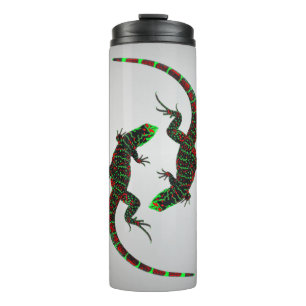 Bouteilles Isothermes Yin Yang Lizards Argent