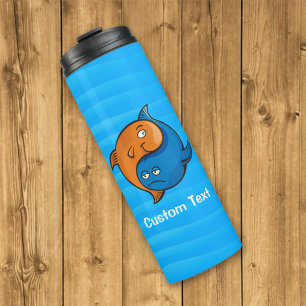 Bouteilles Isothermes Yin Yang Poisson Cartoon Tumbler Thermique