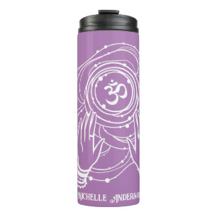 Bouteilles Isothermes Yoga Chakra Couronne Mantra Tumbler Thermique