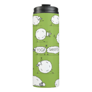 Bouteilles Isothermes Yoga Sheep : Whimsical Sketch Fun.