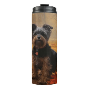 Bouteilles Isothermes Yorkipoo à l'automne Feuilles automne Inspire