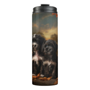 Bouteilles Isothermes Yorkipoo Chiot Automne Citrouille délice