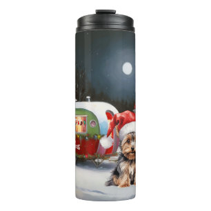 Bouteilles Isothermes Yorkshire Terrier Caravan Christmas Adventure