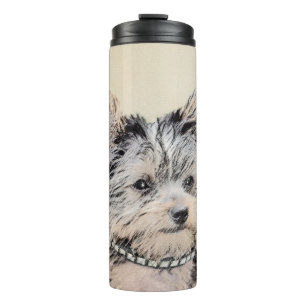 Bouteilles Isothermes Yorkshire Terrier Puppy Peinture Chien original