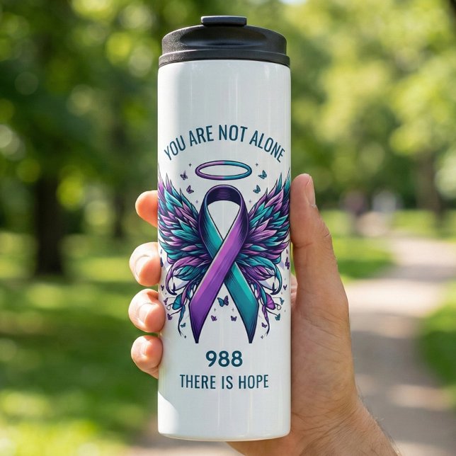 Bouteilles Isothermes You Are Not Alone 988 Suicide Prevention Walk Hope (988 Lifeline Suicide Prevention Awareness Tumbler)
