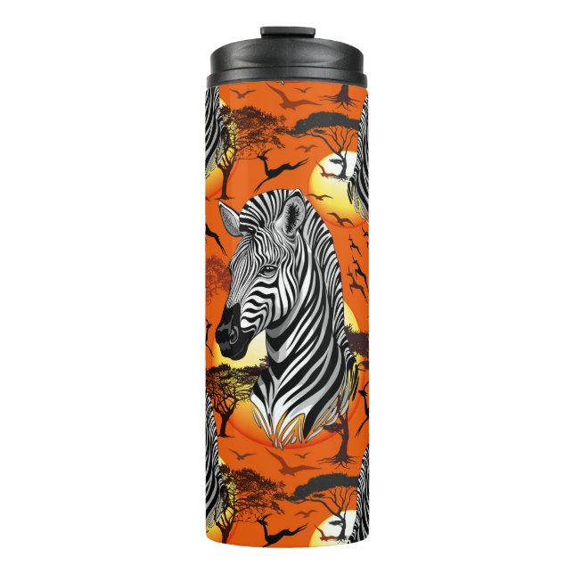 Bouteilles Isothermes Zebra African Savanna Wild Animal (Devant)