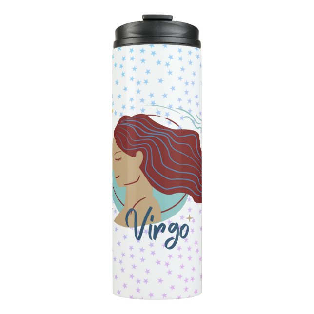 Bouteilles Isothermes Zodiac, Femme Virgo moderne (Devant)