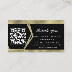Boutique-Beauty-Business-Dankeschön-Gold-QR   Visitenkarte