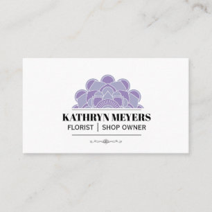 Boutique Blume Lila Blume Visitenkarte