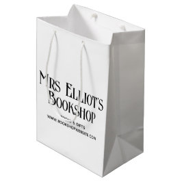 Boutique Business Black & White Modern Einfach Mittlere Geschenktüte