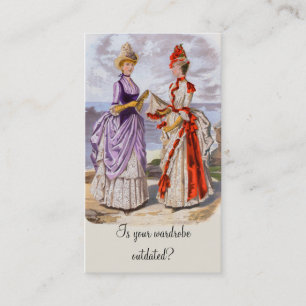 Boutique Carte de visite avec mode Vintage du XIXe