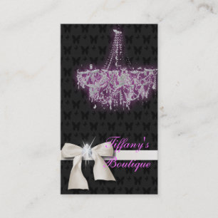 Boutique Cartes de visite de luxe lustre Vintage