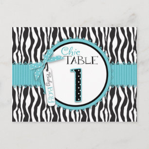Boutique Chic Boy Tischnummer Postkarte 1
