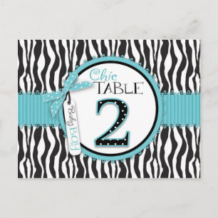 Boutique Chic Boy Tischnummer Postkarte 2