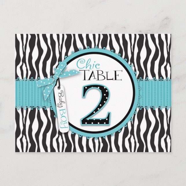 Boutique Chic Boy Tischnummer Postkarte 2 (Vorderseite)