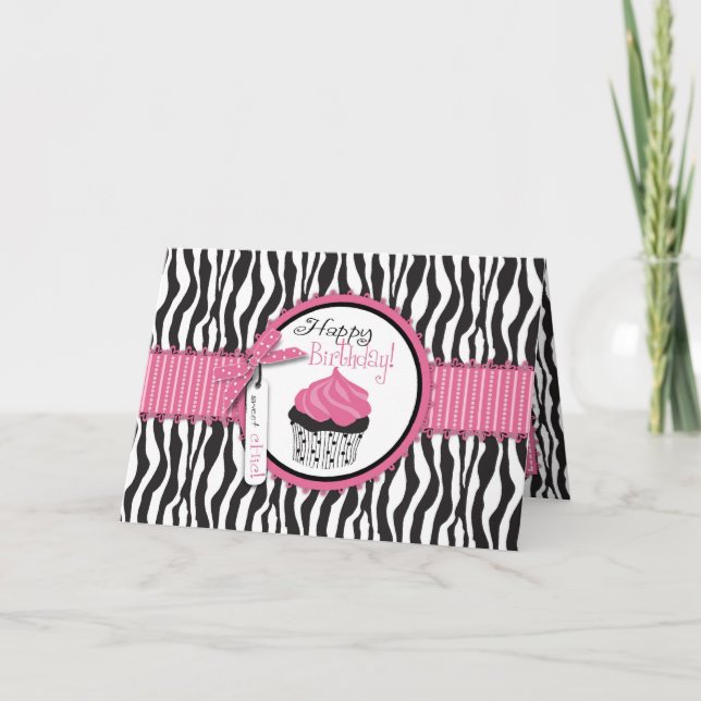 Boutique Chic Cupcakes Card Karte (Vorderseite)