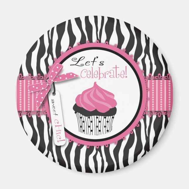 Boutique Chic Cupcakes Magnet (Vorne)