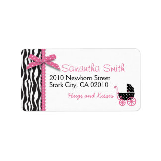 Boutique Chic Girl Address Label Adressaufkleber
