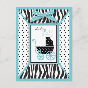 Boutique Chic Postcard Boy Postkarte