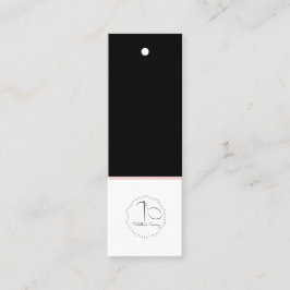 Boutique Closing-Größe Logo-Hängemarke Mini Visitenkarte