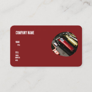 BOUTIQUE DE BARBER CARTE DE VISITE MODÈLE DE BASE