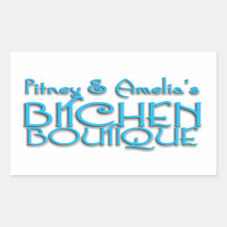 Boutique de cuisine Titre Stickers Rectangle (4)