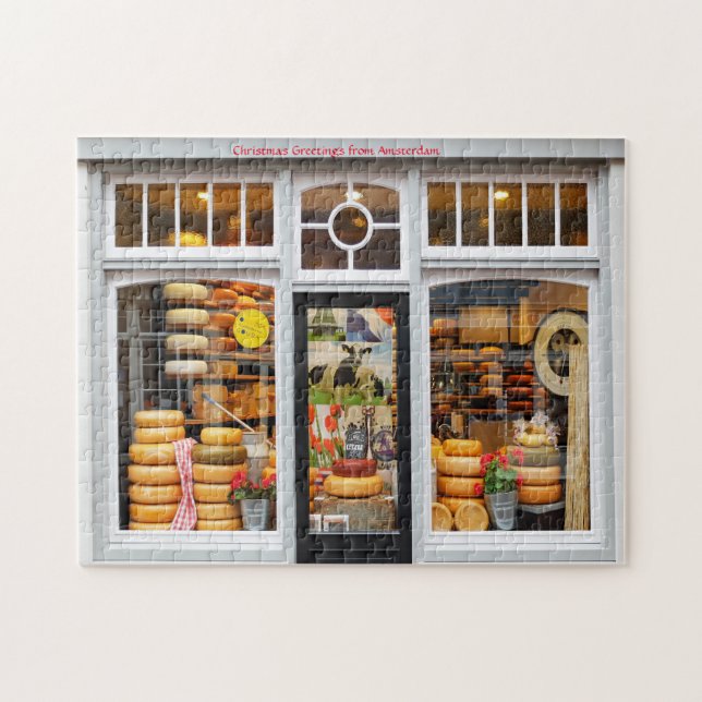 Boutique de fromage à Amsterdam. Jigsaw Puzzle (Horizontal)