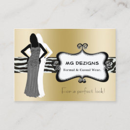boutique de mode chic or Carte de visite