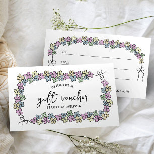 Boutique florale moderne Boutique Salon bon cadeau